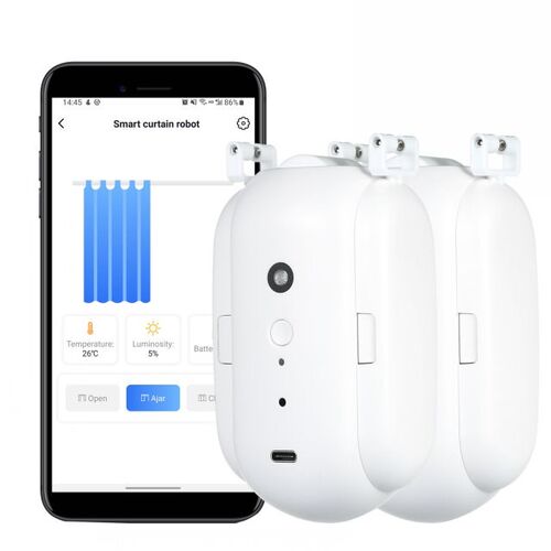 KKmoon WiFi Automatic Curtain Opener Closer Robot Wireless S