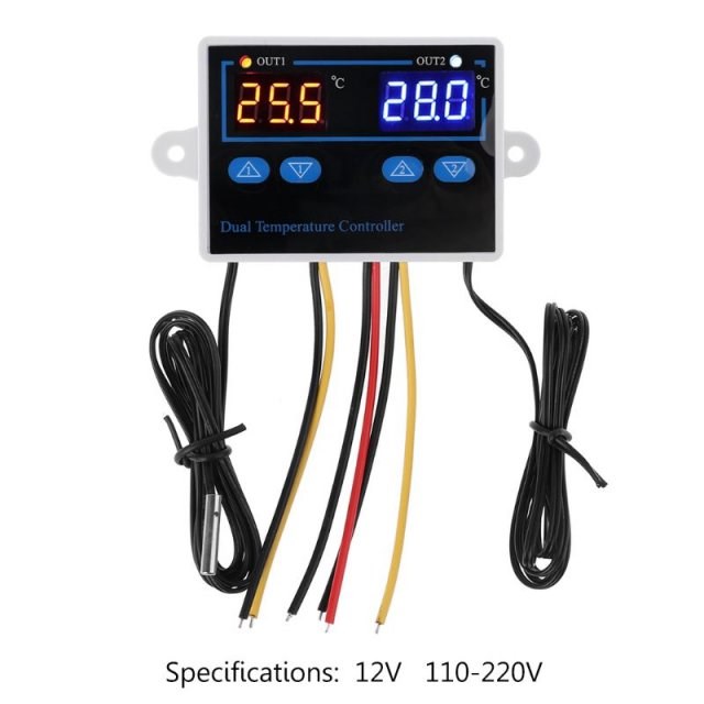 Dual Thermostat for Incubator 10A Direct Output Digital Ther