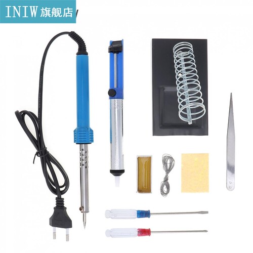 9pcs/lot 220V 30W Electric Iron Soldering Kit with Adjustabl