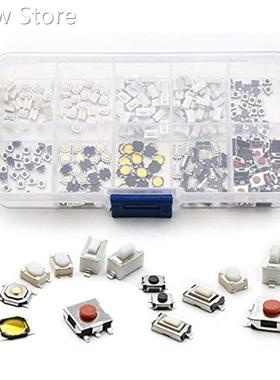 250Pcs 10-Types Tactile Push Button Switch Car Remote Contro