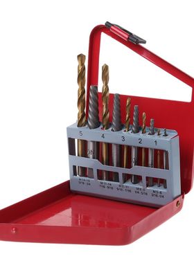 10Pcs/Set Screws Extractors Left Hand Drill Bits Tool Kit Me