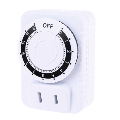 AC 110V 12 Hour Mechanical US Plug Switch Timer Socket 适用