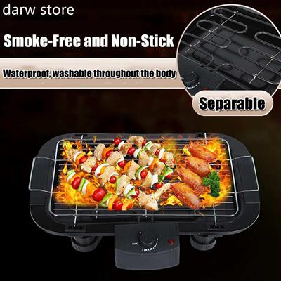 2000W i22s0V bPortale Sm1okeles Electrc Pan Grill BBQ Stove
