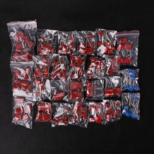 200pcs 25 Values 630V 0.001uf~2.2uf CBB Metal Film Capacitor