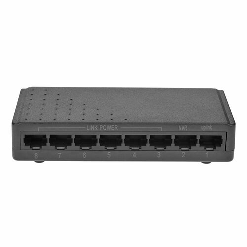 8 Ports 6+2 PoE Switch Injector Power Over RJ45 Ethernet wit
