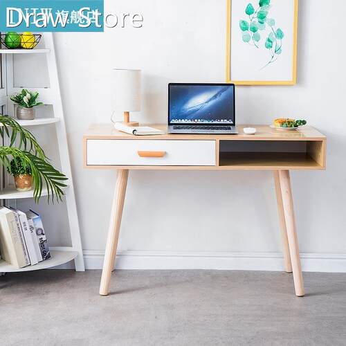 110*75*50cm Wooden Leg Desk Modern Home Furniture For Practi