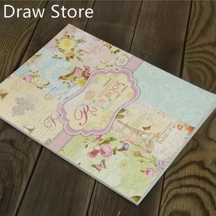 Vintage Flower Wrapping Paper Book Floral Bird Decorative P