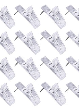 Set of 30pcs Multifunctional Clip-shaped Thumb Tacks for Cor