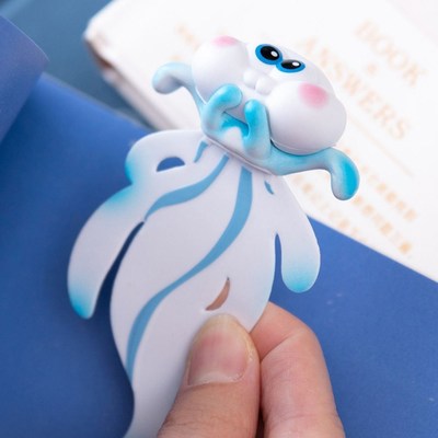 Newest 3D Stereo Bookmarks Cartoon Dolphins Jellyfish Marine