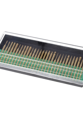 30Pcs 3mm Titanium Coated Diamond Burs Bit Set Dremel Assort