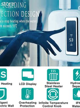 3500W 220V W1ater Heate Bnathoom Kitchen Insrtart Electric H