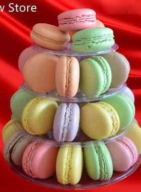 4 Tier Clear Macaron French Macaroons Tower Cake Cupacake St