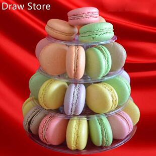 4 Tier Clear Macaron French Macaroons Tower Cake Cupacake St