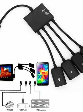 1pc High Quality 4 Port Micro USB for Android Tablet Compute