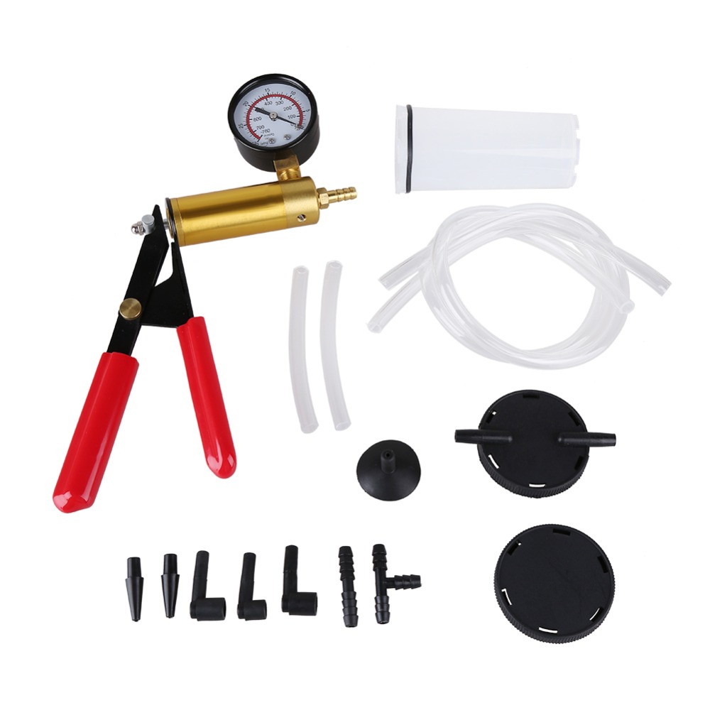 Car Hand Held Vacuum Pump Kit DIY Brake Fluid Bleeder Vacuum