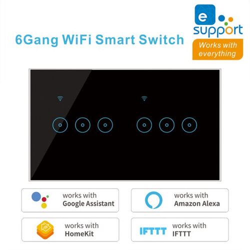 4Gang 5Gang 6Gand universal smart wifi touch switch wall lig