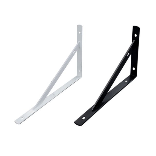 4 Pcs Wall Mounted Brackets Right Angle Metal Floating Shelf