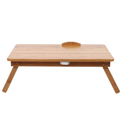 Laptop Table Modern Style Bamboo Folding Bed Computer Table