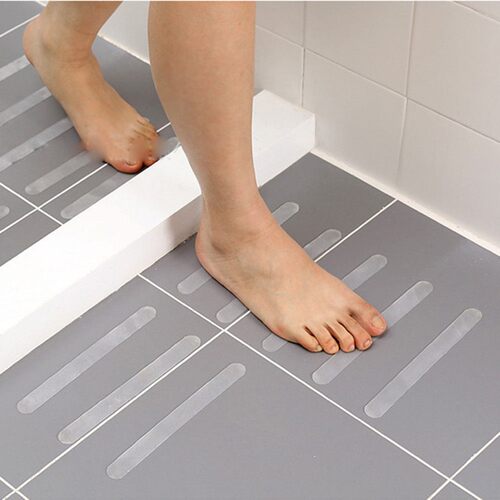 12pcs Bathroom Bathtub Non-slip Stickers Transparent Stairs