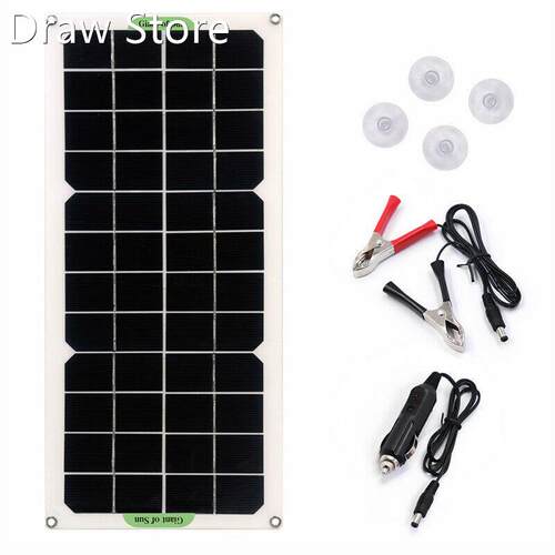 30W Solar Panel Car Van Boat Caravan Camper Trickle Portable