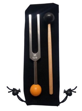 Tuning Fork 528 HZ - with Buddha Bead Base for Ultimate Heal