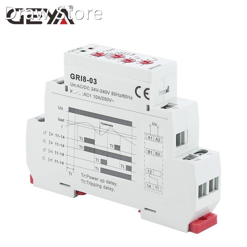 GEYA GRI8 03 Over Current or Under Current Adjustable Relay