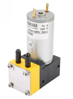 DC 24V Miniature Electric Diaphragm Pump 0.4~1L/min 3Bar Vac
