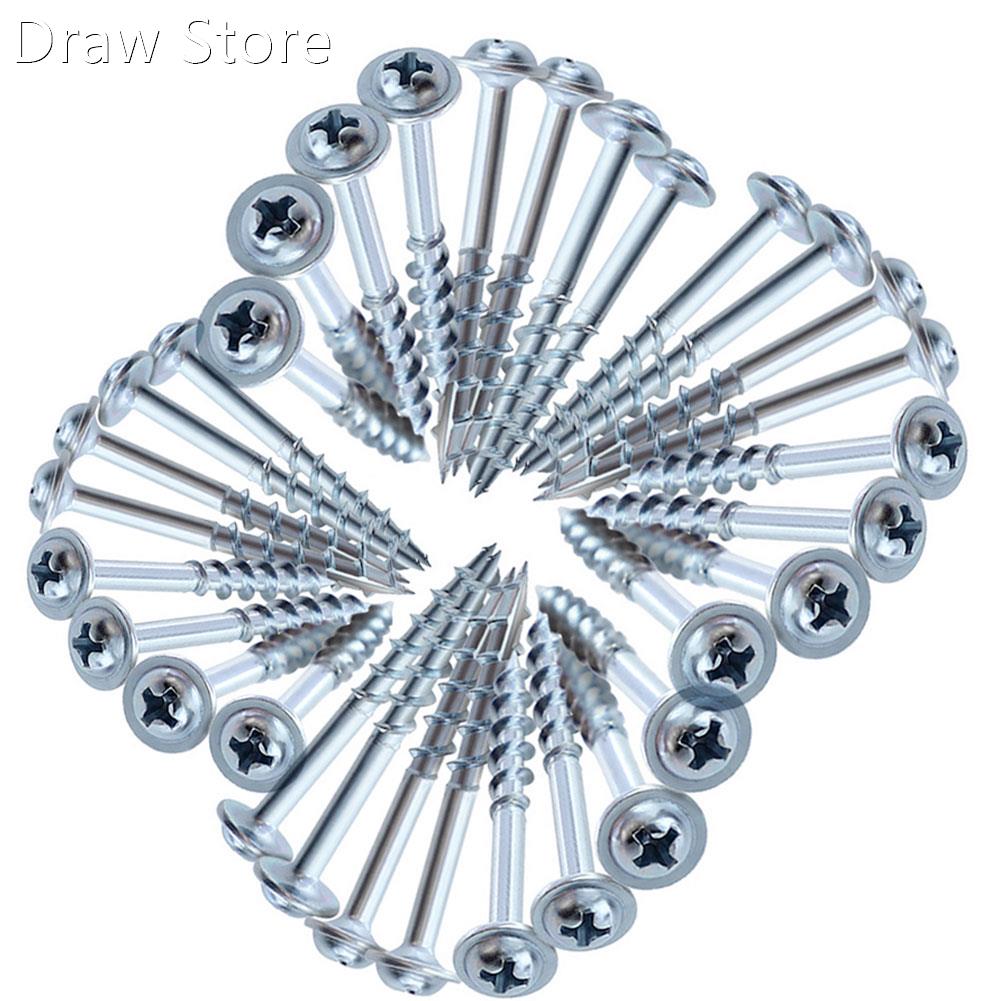 100PCS Pocket Hole Screw Wood Screw Self Tapping T20 Torx Sc