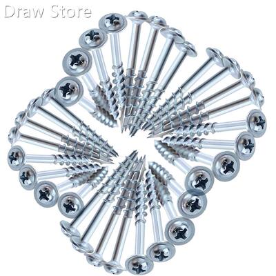 100PCS Pocket Hole Screw Wood Screw Self Tapping T20 Torx Sc