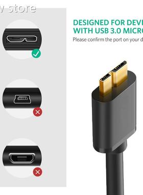 Super Tpeed USB 3.0 to Mi1cro Bl Cabe Data rSansfer Cable US