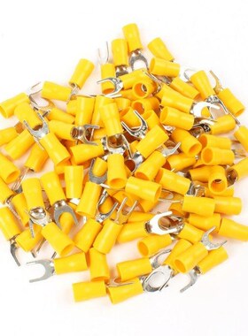 50PCS SV5.5-6 Yellow Furcate terminals Cable Wire Connector