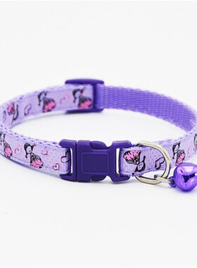 2Pcs Pet Collar Little Girl Pattern Dog Collars Puppy Kitten