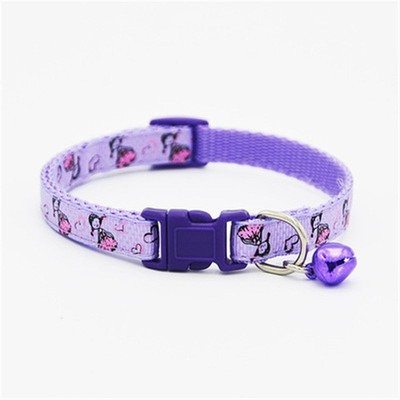 2Pcs Pet Collar Little Girl Pattern Dog Collars Puppy Kitten
