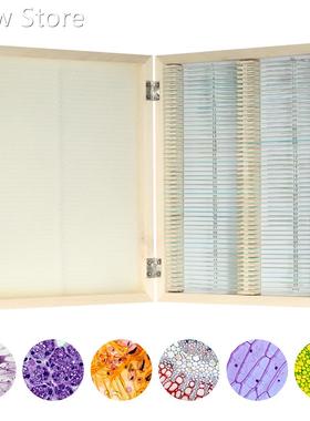 KKmoon 100pcs/set Prepared Microscope Slides Animal Plants I