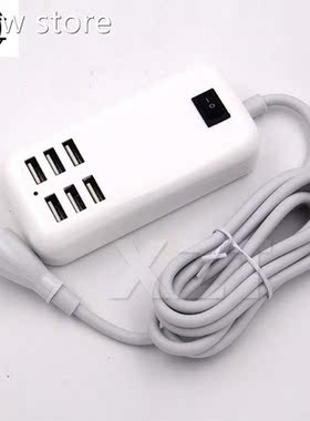 USB Hub EU US PluUg 6 Ports SB Chrger5V a3A Wall Ada1pt er M