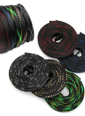 Dropship 5M 10M PET Expandable Braided Cable Sleeve Insulati