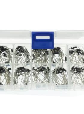 200Pcs 10 Values Rectifier Diode Assorted Kit 1N4001 1N4002