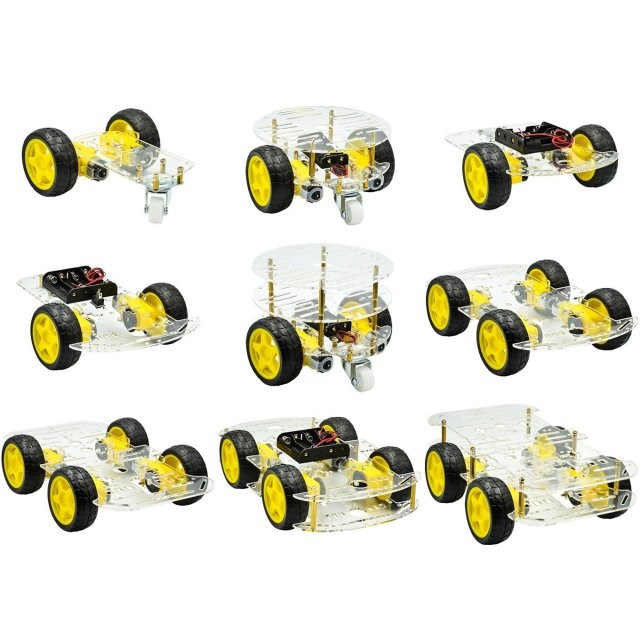 DIY Avoidance tracking Motor Smart Robot Car Chassis Kit Spe