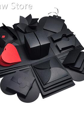 DIY Handmade Hexagon Surprise Explosion Box Scrapbook Photo