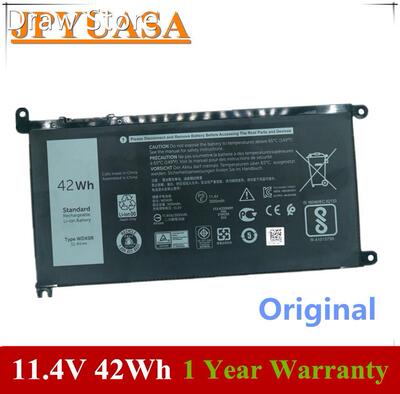 11.4V 42Wh Original WDX0R WDXOR 3CRH3 T2JX4 Laptop Battery