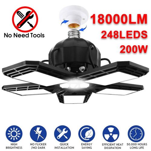 200W Deformable Ceiling Chandelier Ceiling Lights E26/E27 LE