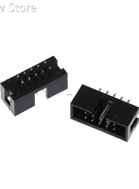 YAM 10 Pcs DC3 10 Pin 2x5 Pin Double Row 2.54mm Pitch Straig