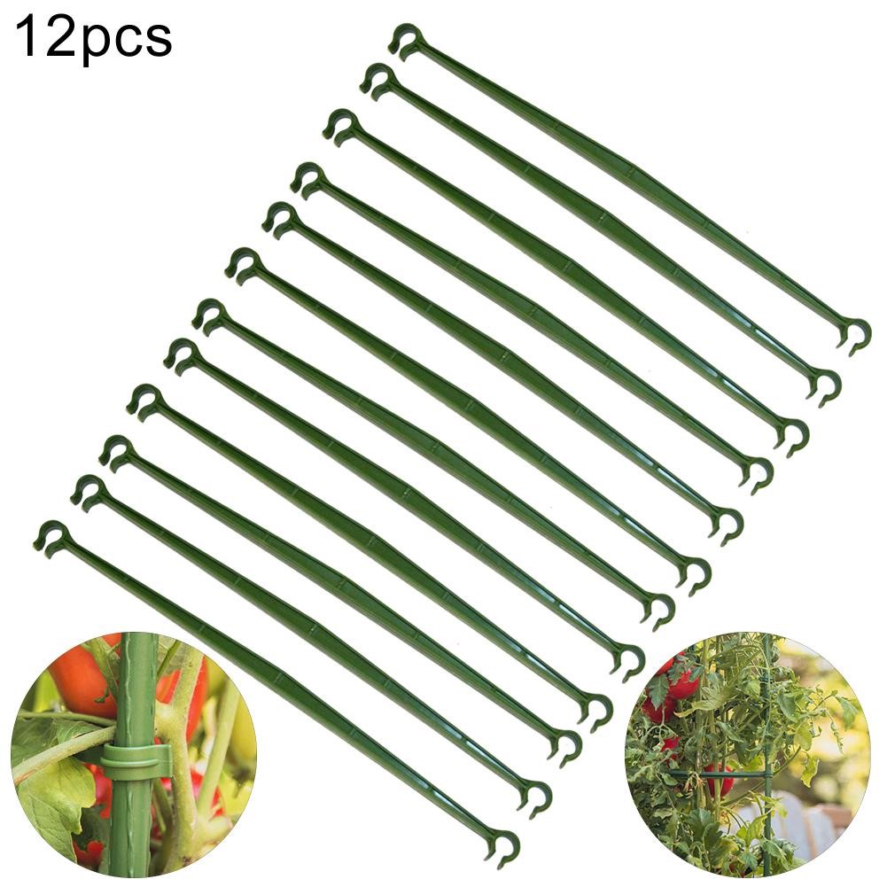 12Pcs Plant Vine Tomato Trellis Cage Connector Stake Arms Br