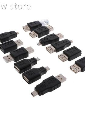 12Pcs/Set OTG USB0 2. 1AMle To Female M icro B Maini B Chang