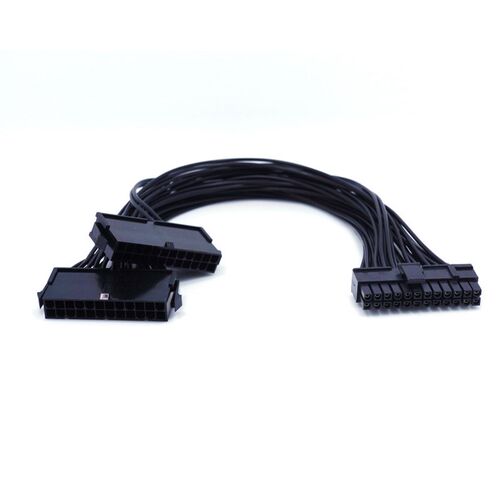 Computer Dual-start Power Cord 32cm 24 Pin Dual PSU Power Su