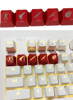 ABS Key Button CS Backlit OEM R4 Height Key CSGO for Mechani