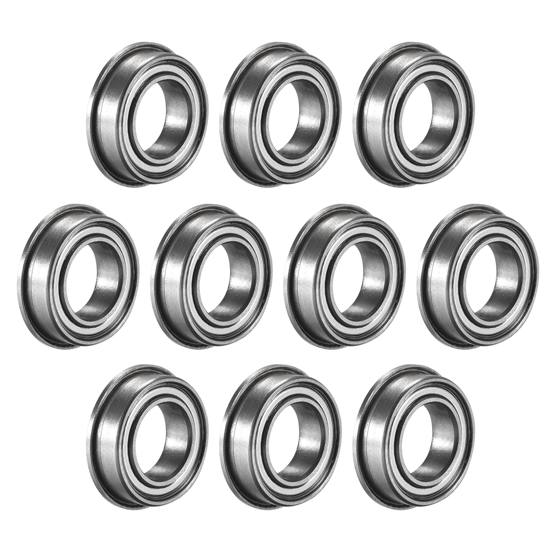10pcs MF148ZZ Flange Ball Bearing 8x14x4mm Double Metal Shie