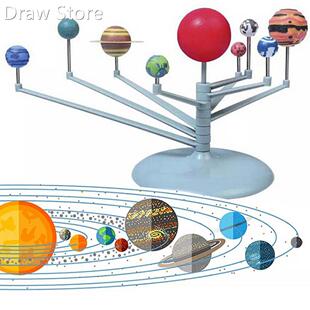 Kids Toys DIY Model Kit Solar System Nine Planets Planetari