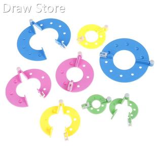 8pcs Pompom Maker Kit Knitting Crafts Different Sizes Plush
