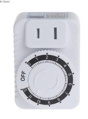 AC 220V 12 Hour Mechanical Wall Plug Switch Timer Socket Hom